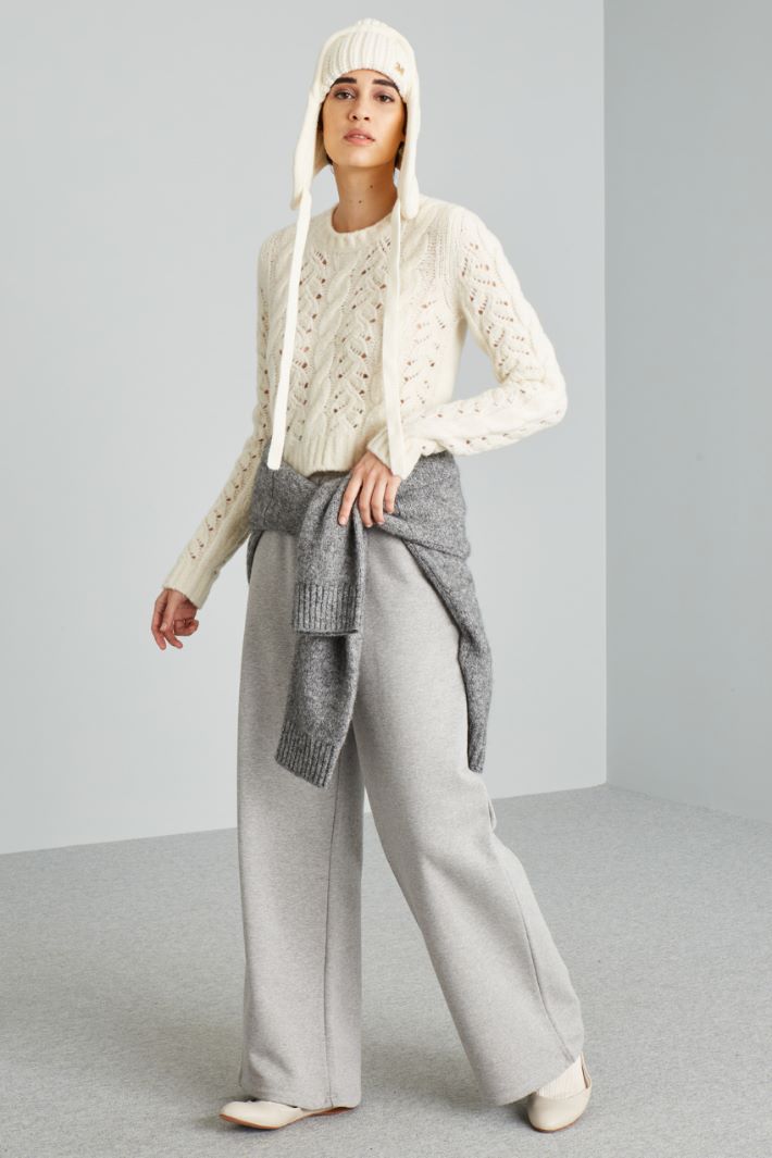 Loose fit jersey trousers Intrend