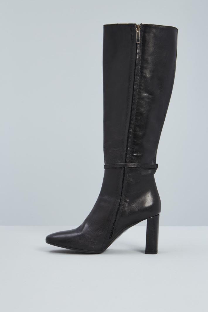 Leather boots with thin strap Intrend - 3