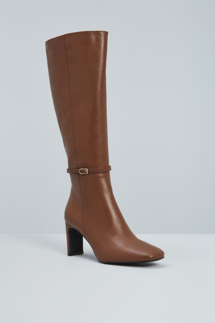 Leather boots with thin strap Intrend - 2