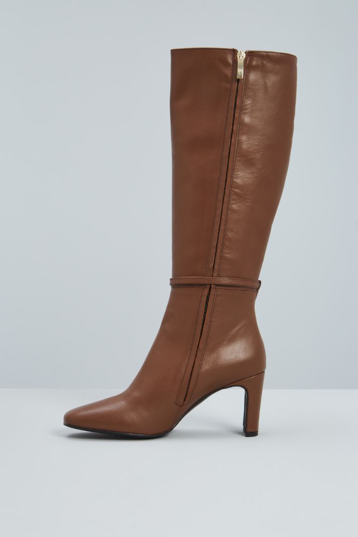 Leather boots with thin strap Intrend - 3