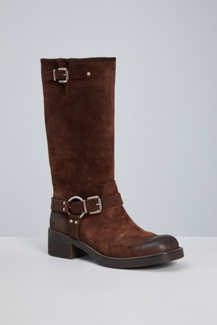 Suede boots with straps Intrend - 2