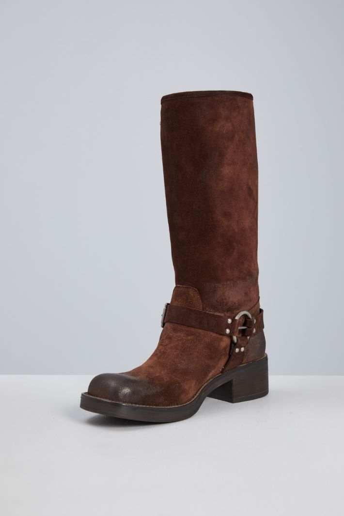 Suede boots with straps Intrend - 3