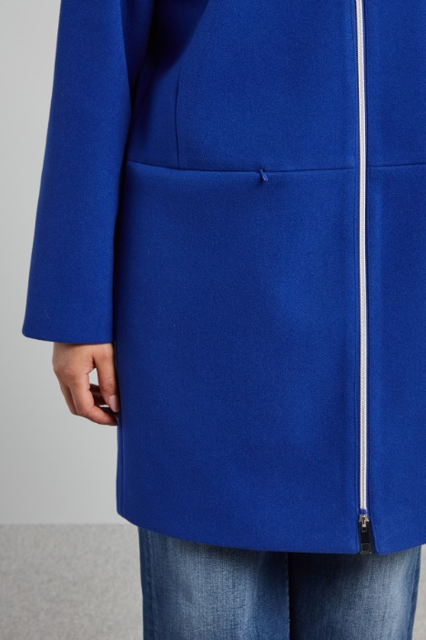 Giaccone in panno di jersey