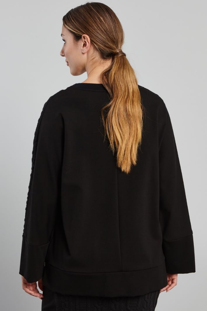 Sweatshirt with textured front Intrend - 2