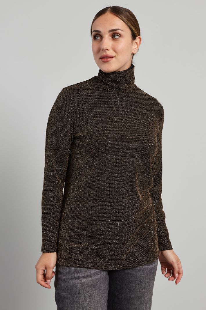 Lurex turtleneck sweater Intrend - 3