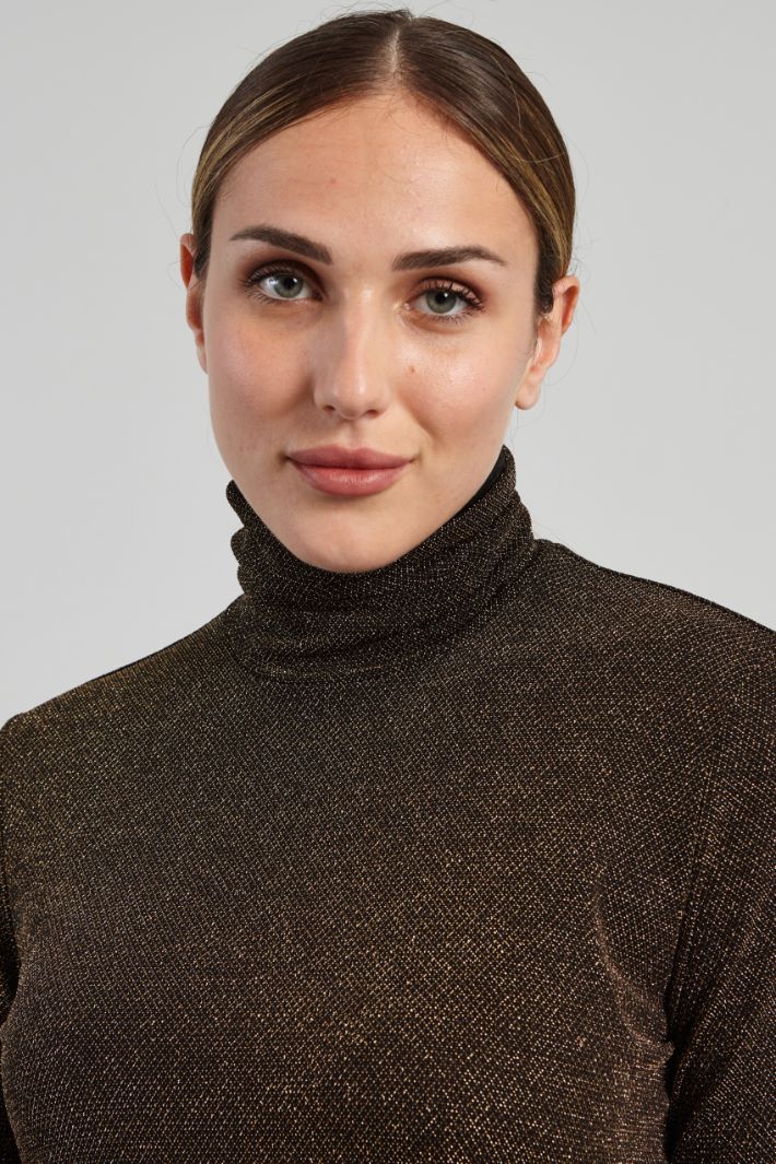 Lurex turtleneck sweater Intrend - 4