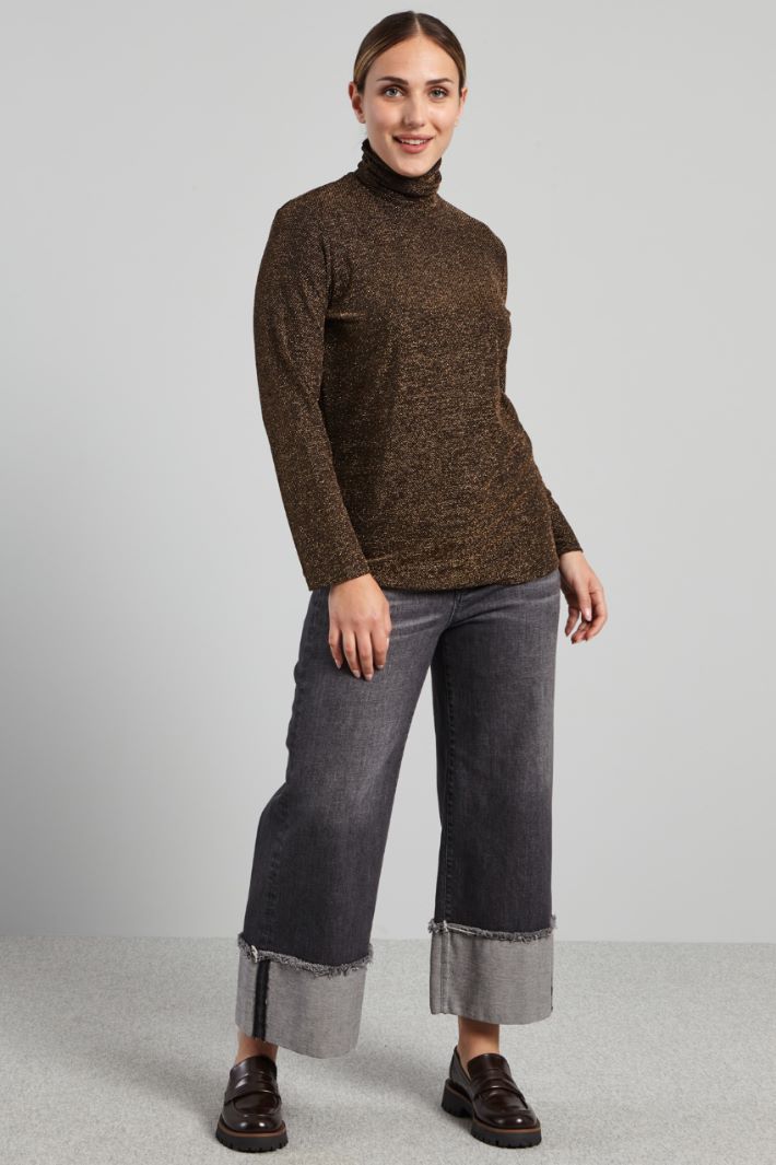 Lurex turtleneck sweater Intrend