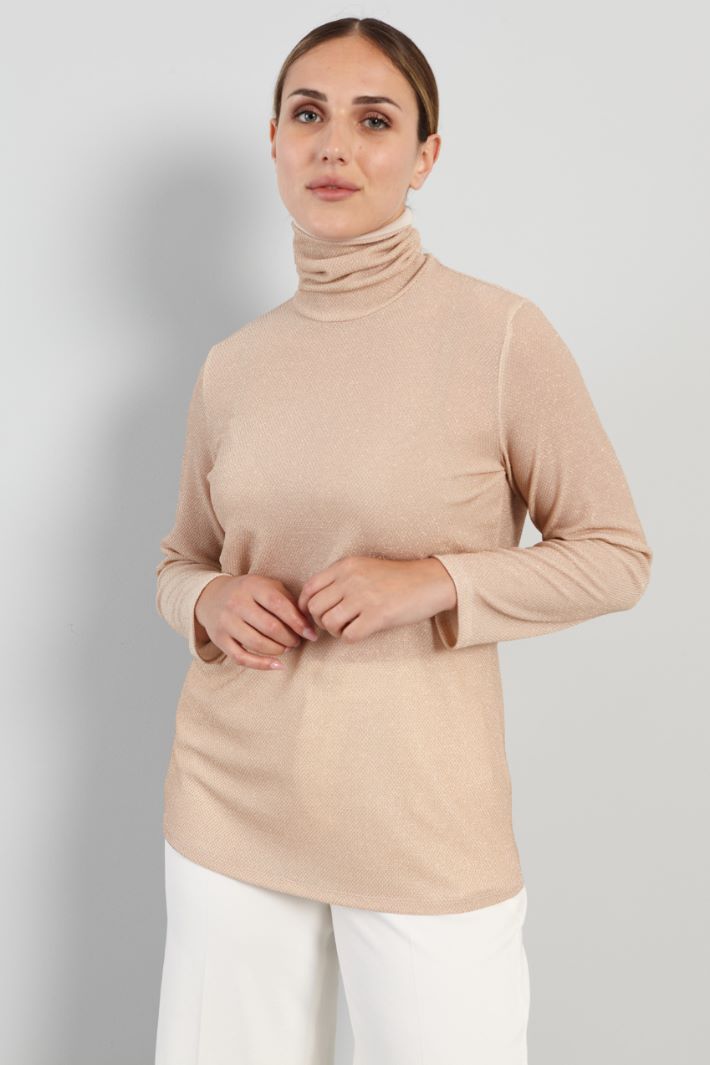 Lurex turtleneck sweater Intrend - 3