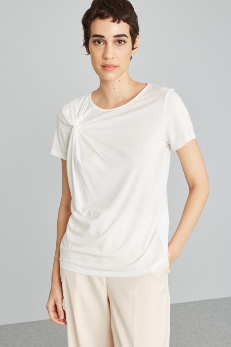 Draped jersey T-shirt Intrend