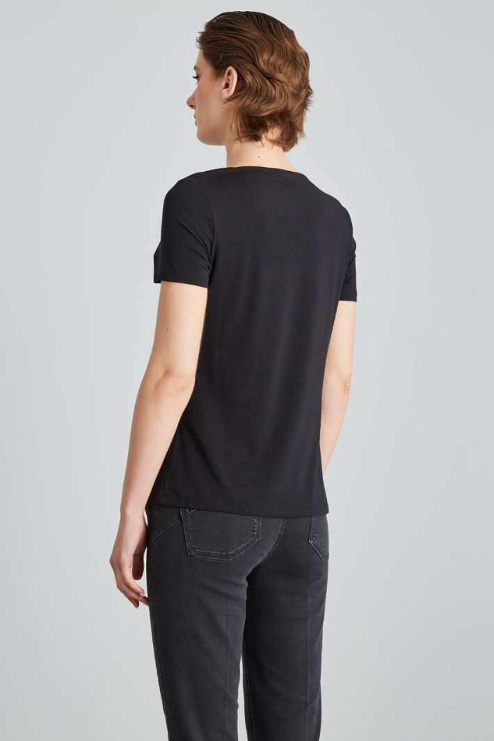 Draped jersey T-shirt Intrend - 2