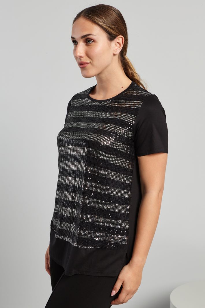 Sequin jersey T-shirt Intrend - 3