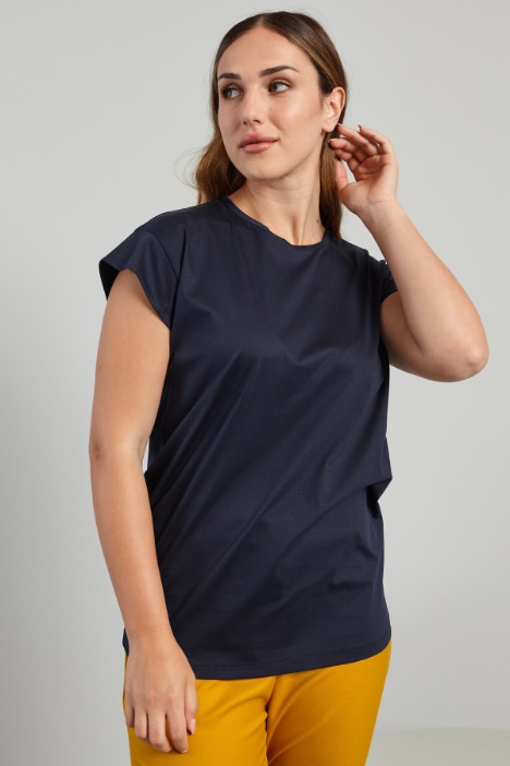 T-shirt with cap sleeves Intrend