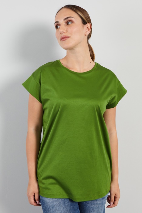 T-shirt with cap sleeves Intrend