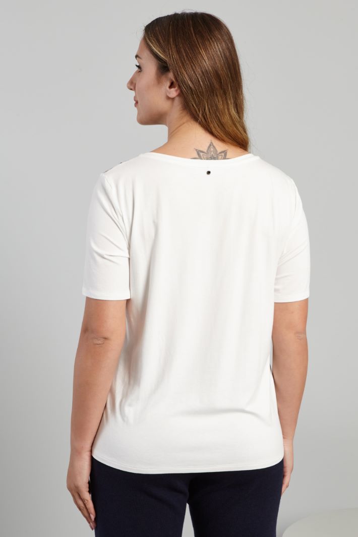 Print-embellished jersey T-shirt Intrend - 2