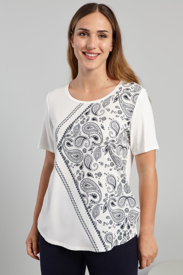 Print-embellished jersey T-shirt Intrend - 3