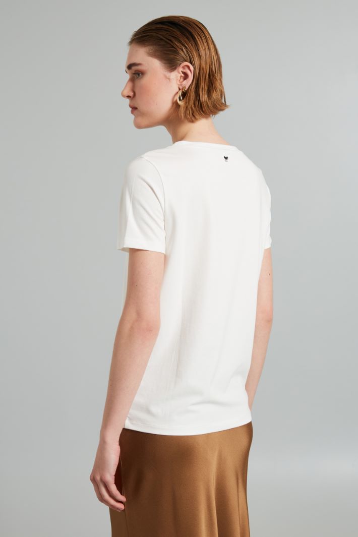 Stretch cotton T-shirt Intrend - 2