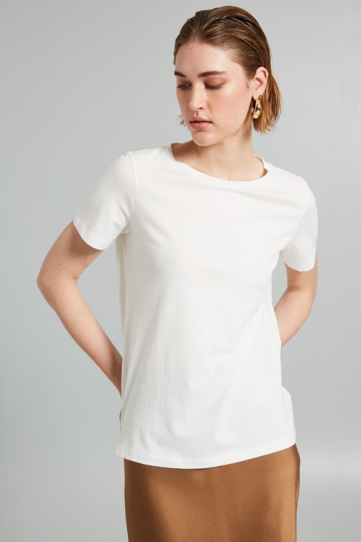 Stretch cotton T-shirt Intrend - 3