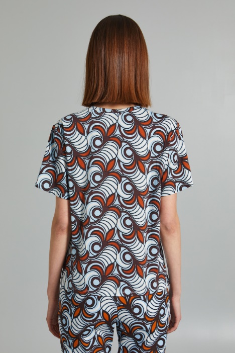 T-shirt con spacchetti