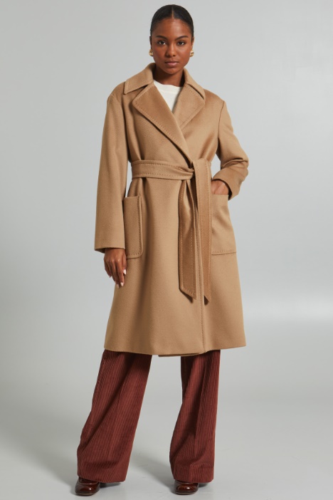 Belted robe coat Intrend