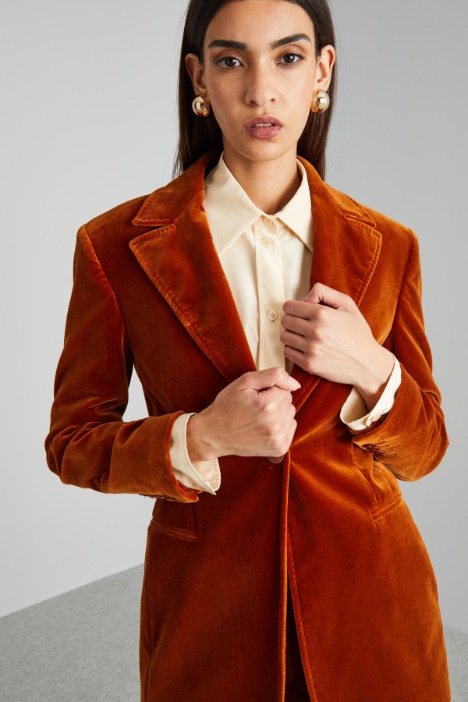 Blazer con bottone singolo