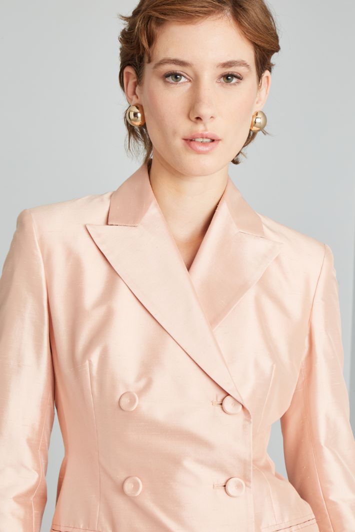 Silk shantung jacket Intrend - 4