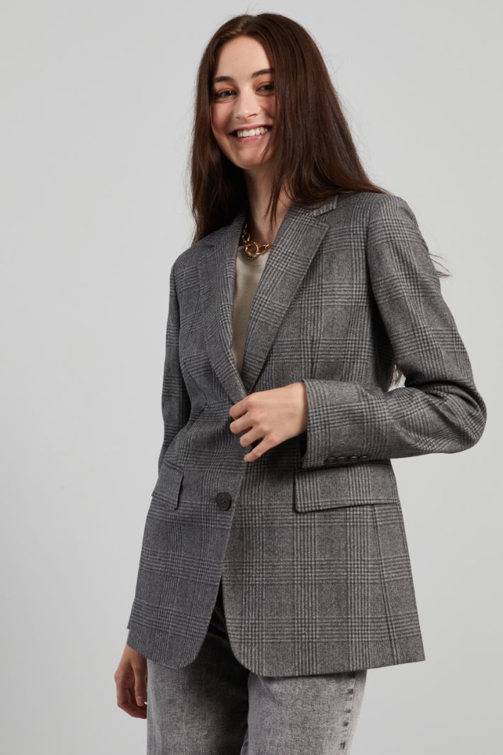 Wool flannel blazer Intrend - 3