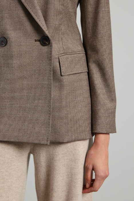 Blazer in flanella di lana