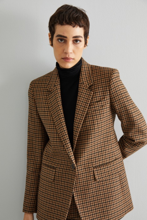 Blazer in batavia di lana