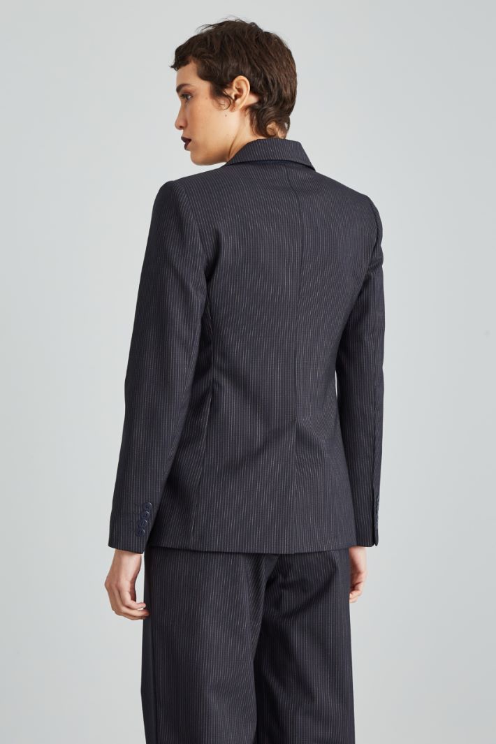 Double-breasted pinstripe blazer Intrend - 2