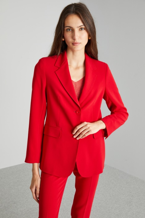 Single-breasted cady blazer Intrend