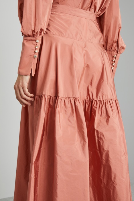 Gonna a campana con balza