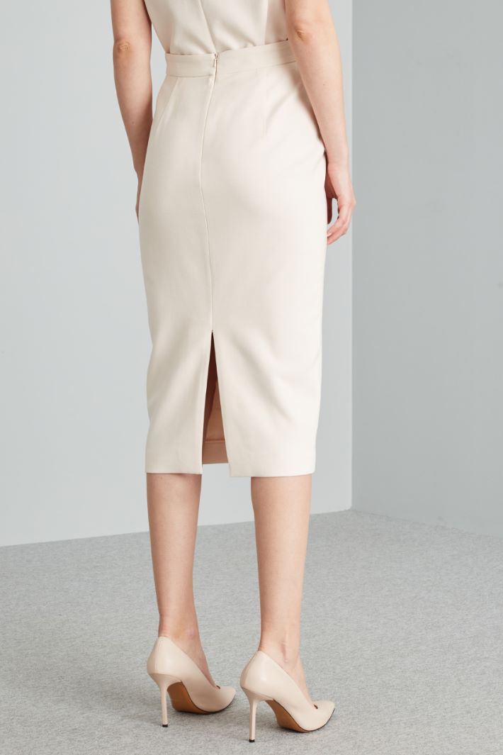 Viscose and wool pencil skirt Intrend - 2