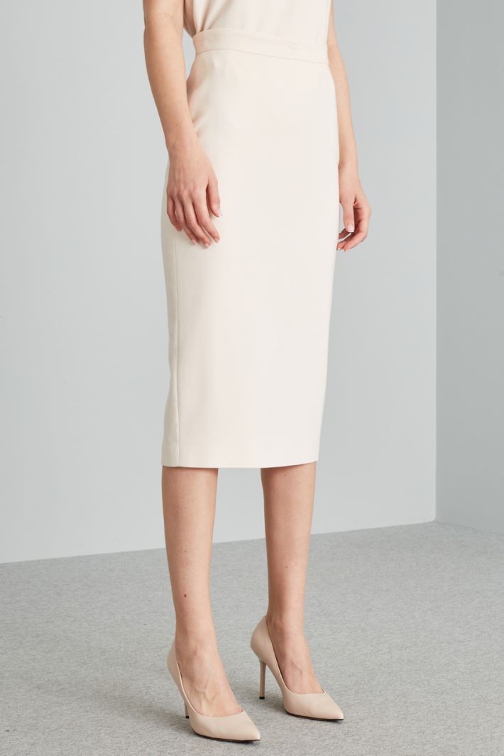 Viscose and wool pencil skirt Intrend - 3