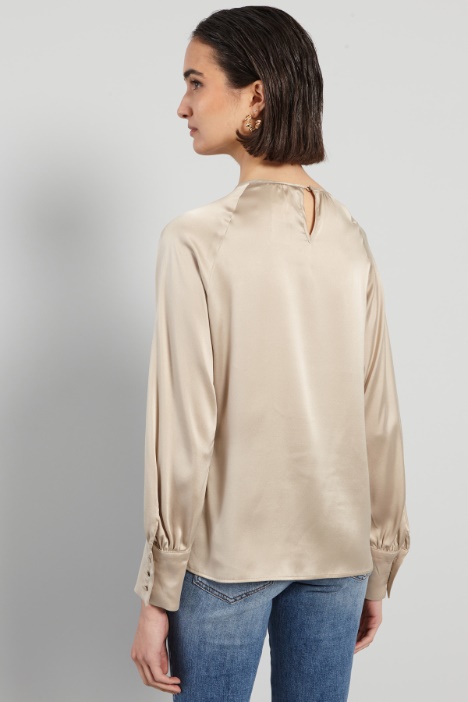 Blusa in raso di seta