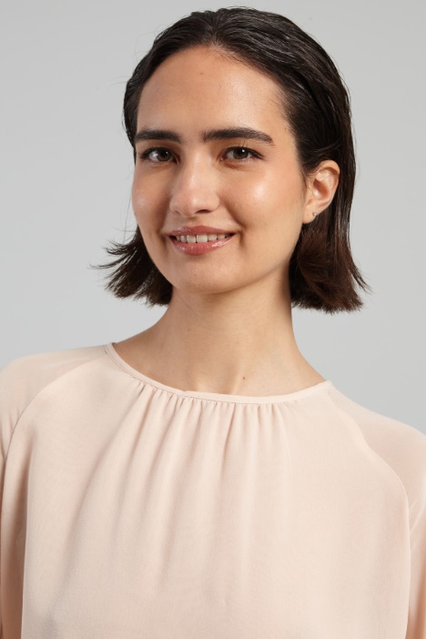 Blusa in pura seta