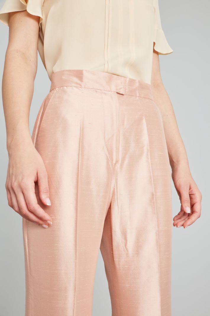 Silk shantung trousers Intrend - 4