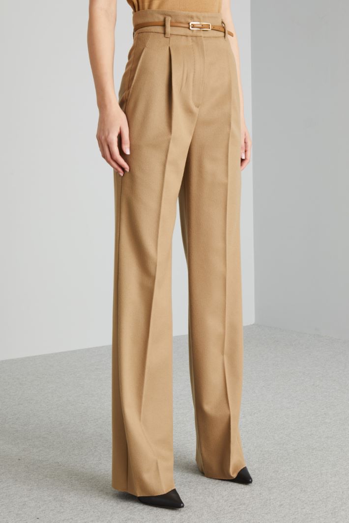 Trousers with thin belt Intrend - 2