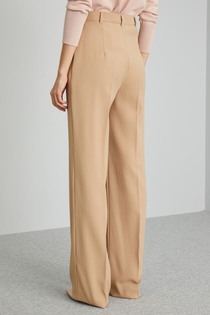 Palazzo trousers in crepe fabric Intrend - 2