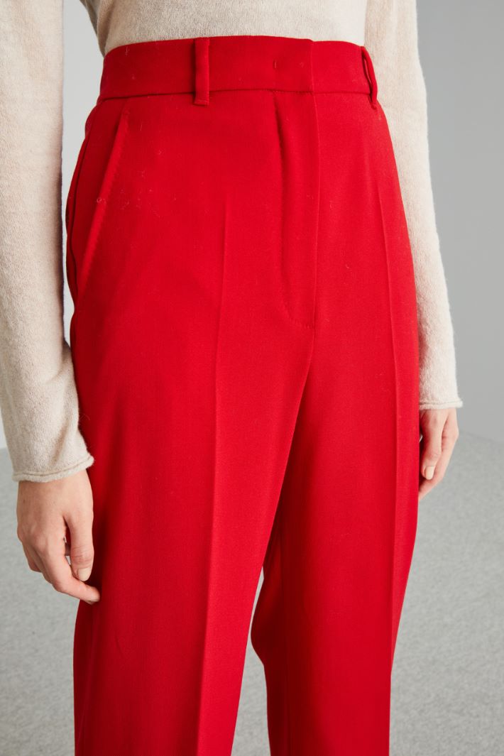 Palazzo trousers in crepe fabric Intrend - 4