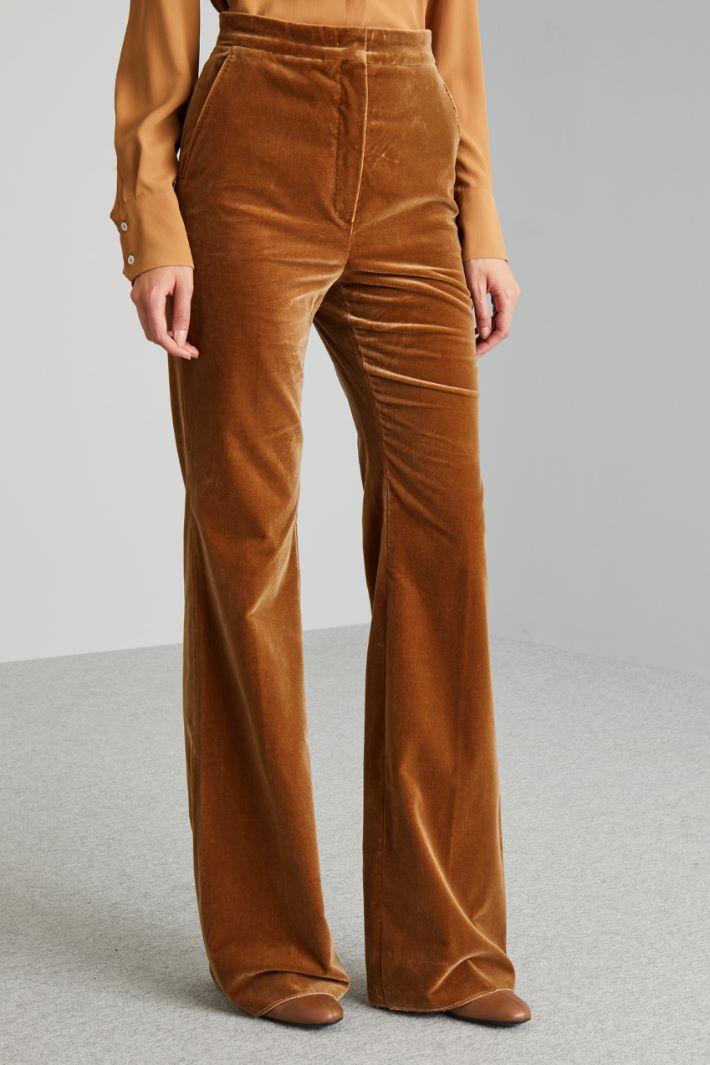 Flared velvet trousers Intrend - 2