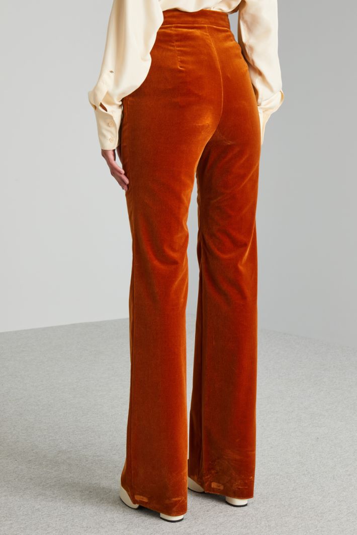 Flared velvet trousers Intrend - 2