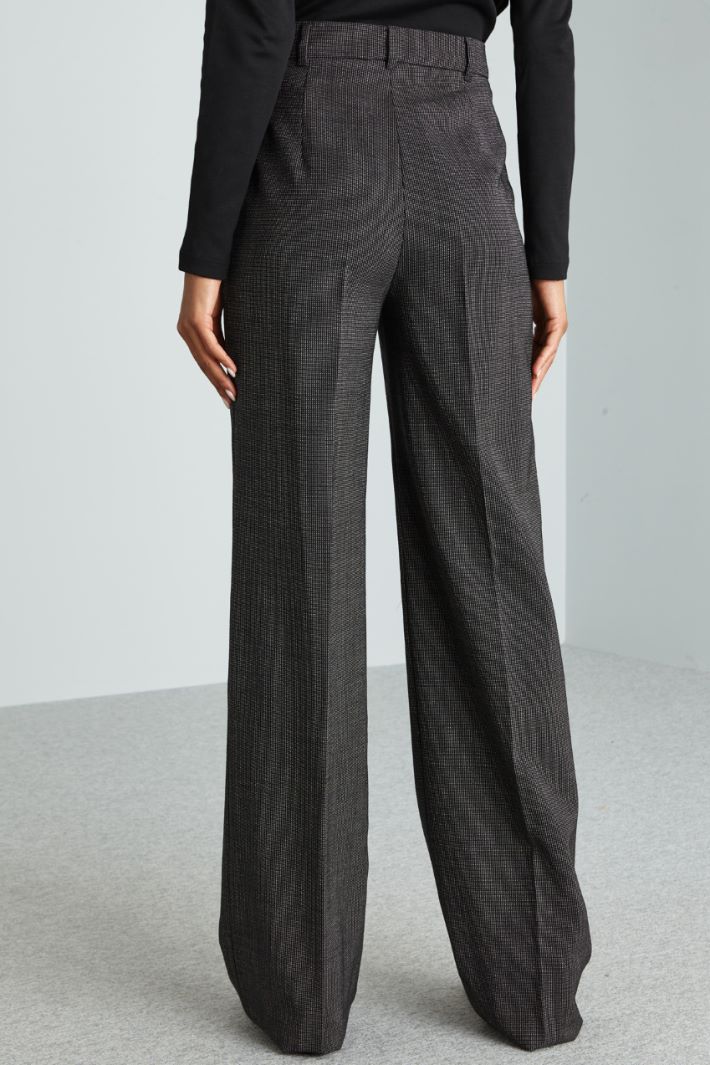 Yarn dyed wool trousers Intrend - 4