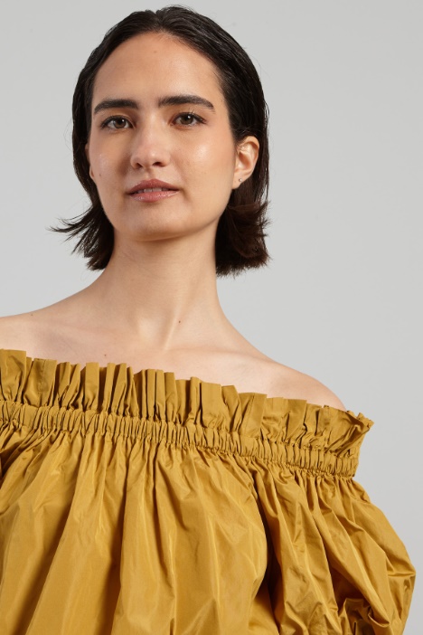 Top a palloncino in taffetà