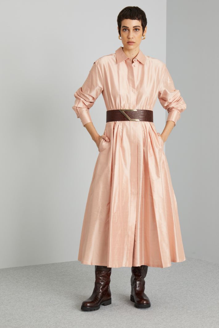 Shantung shirt dress Intrend