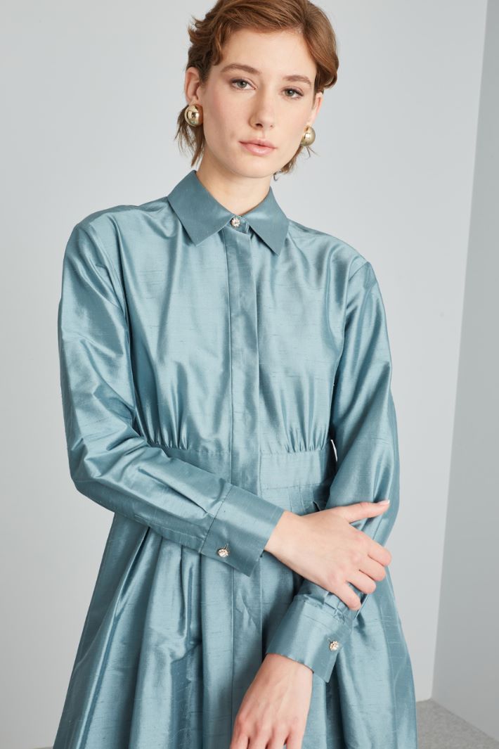 Shantung shirt dress Intrend - 4