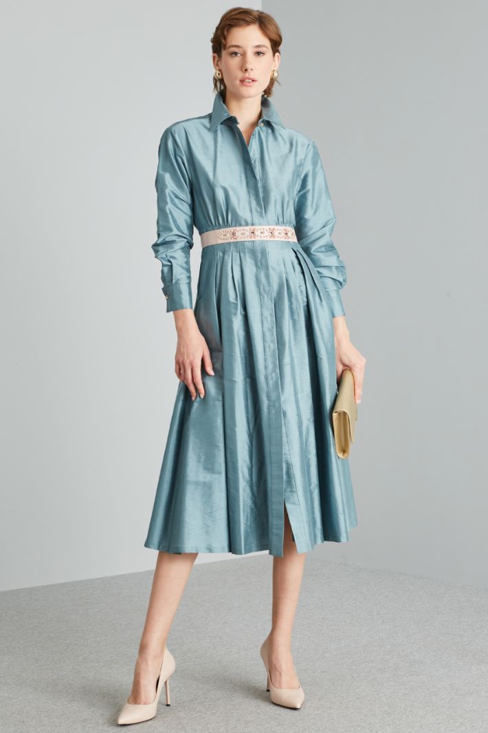 Shantung shirt dress Intrend