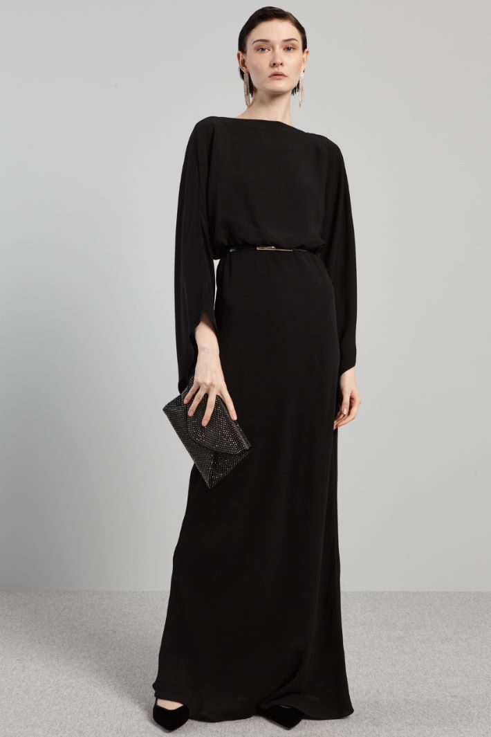 Dress with draped back Intrend