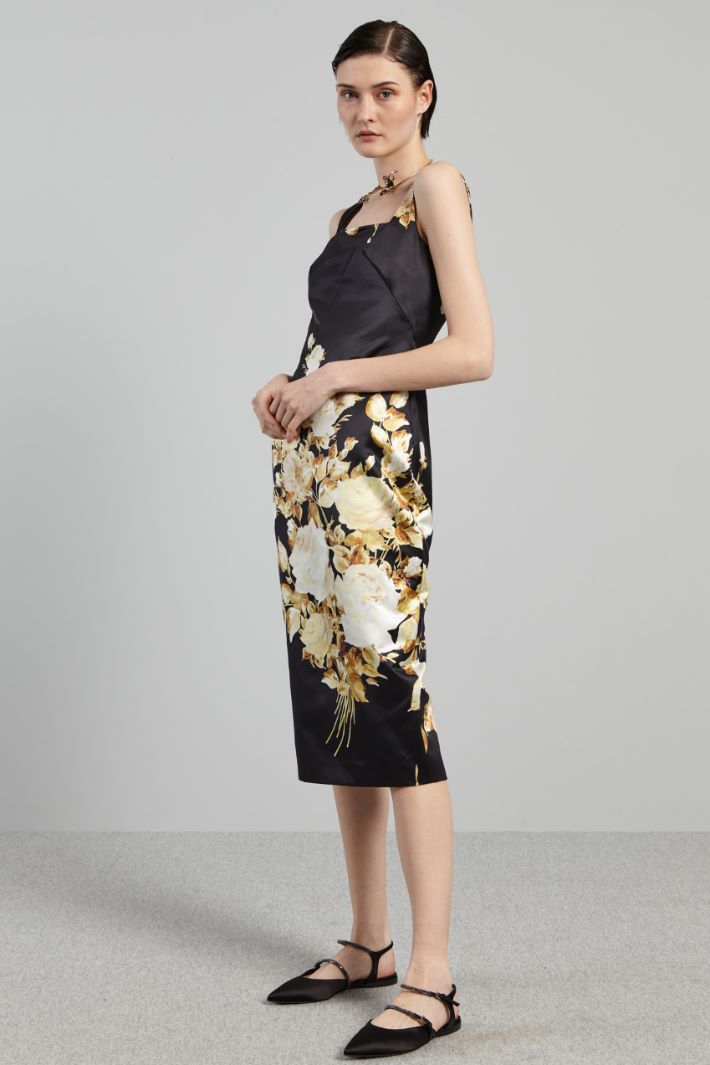 Printed duchesse dress Intrend - 3