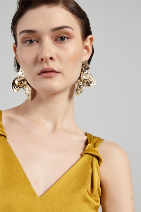 Tuta in enver satin lucido