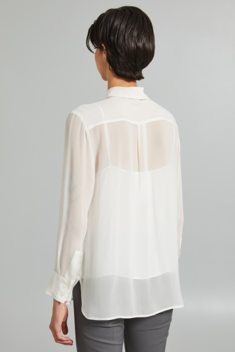 Camicia in georgette di seta